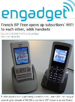 Ma photo du freephone dans Engadget
