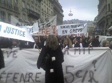 Manifestation d'avocats Manifestation d'avocats