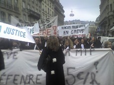 Manifestation d'avocats