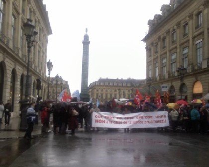 Nouvelle manif place vendome