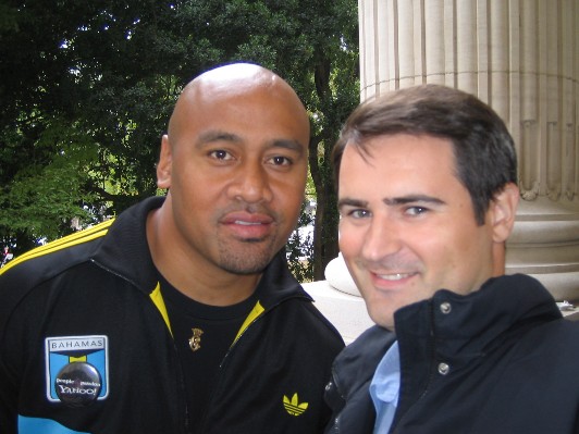 Photo souvenir avec Jonah Lomu Photo souvenir avec Jonah Lomu