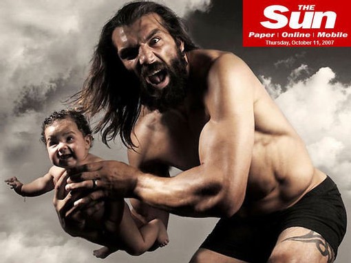 Sébastien Chabal mange les enfants