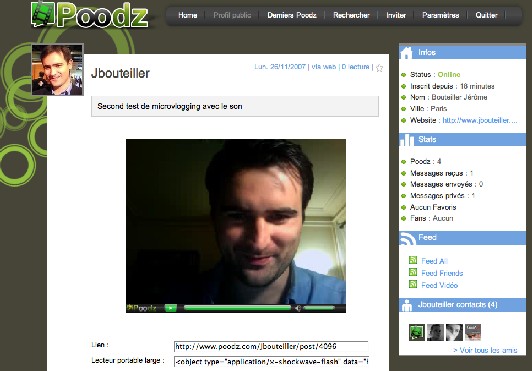 Poodz.com : une autre plate-forme de microvlogging Poodz.com : une autre plate-forme de microvlogging