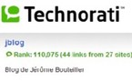 Référencement du blog sur technorati