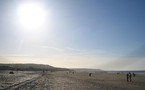 Soleil d'hiver en bord de mer